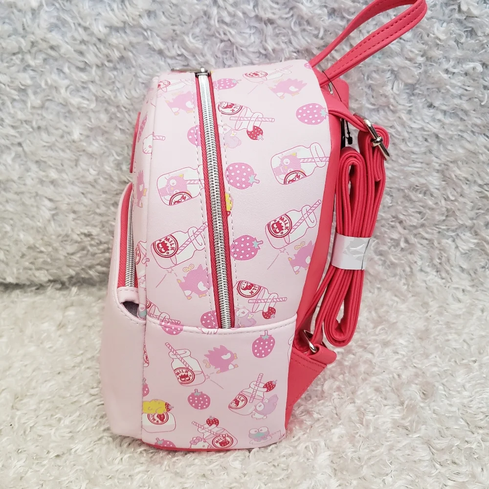 NWT Loungefly Hello Kitty Sanrio Kawaii Strawberry Milk Backpack